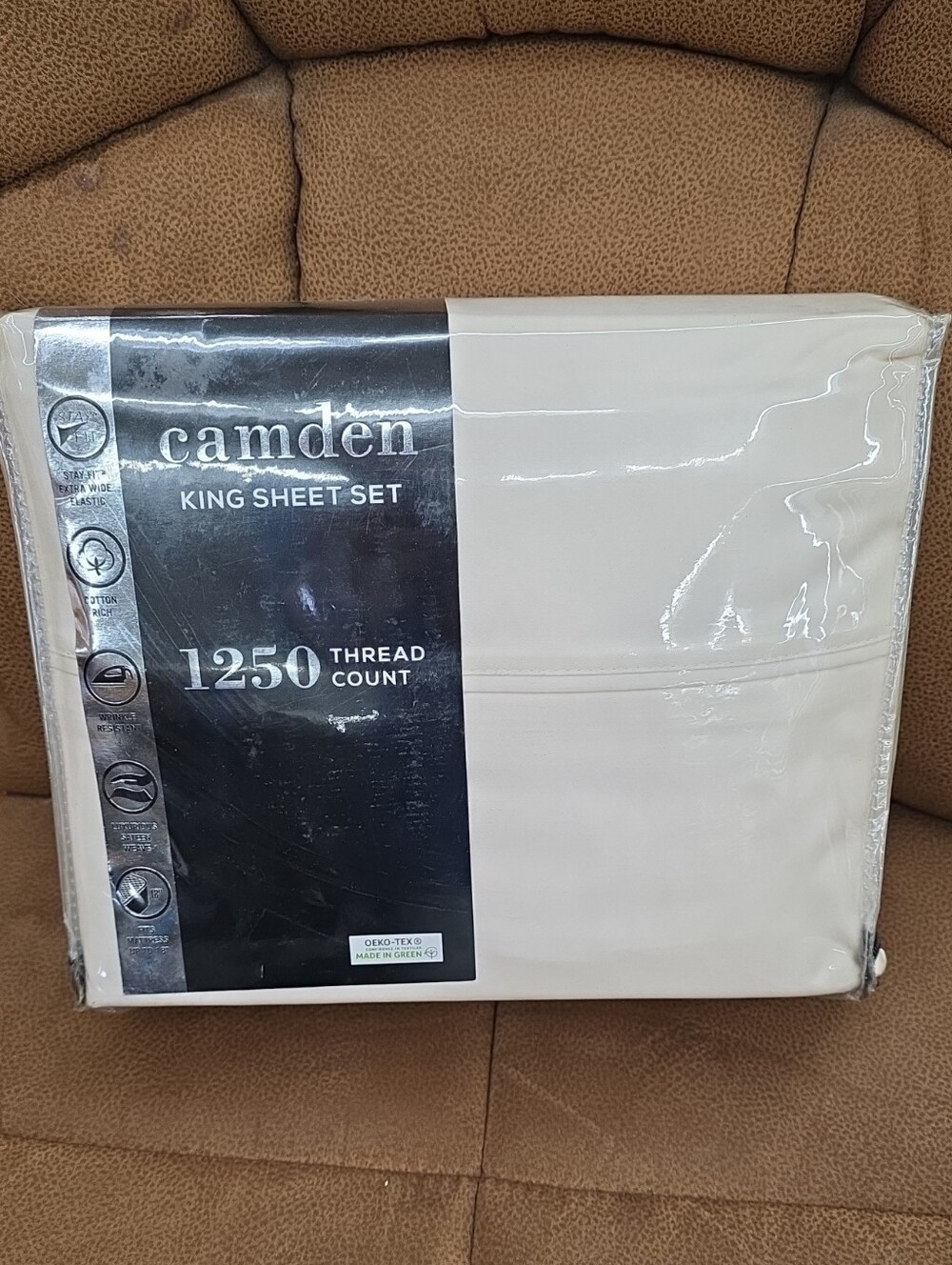NWT Camden King Sheet Set in Ivory Cream - 1250 Thread Count